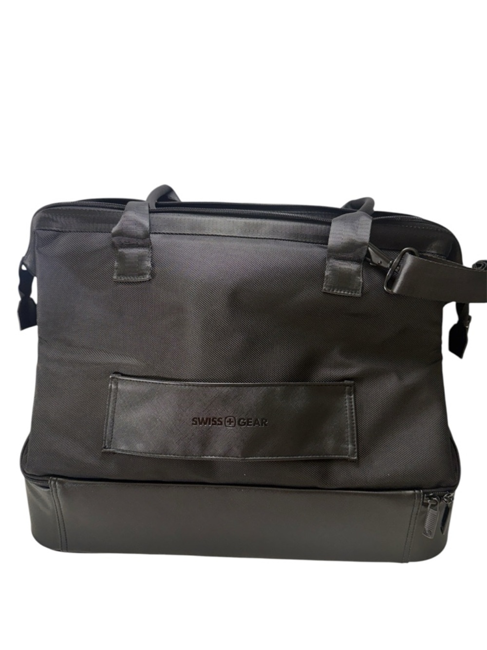 SwissGear Black Laptop Briefcase with Shoulder Strap